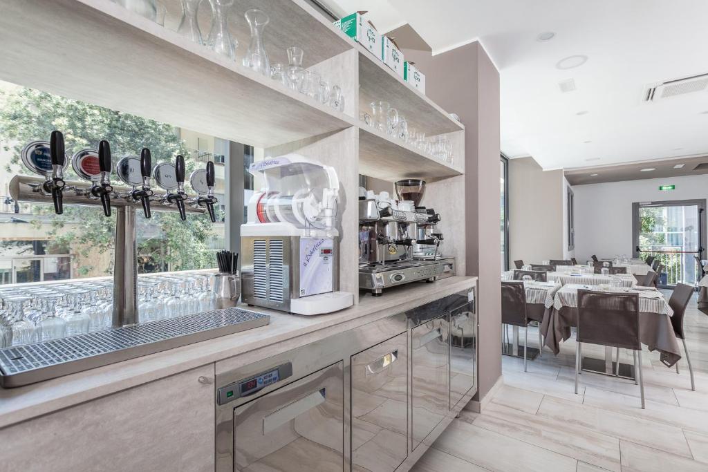 Kuchyň nebo kuchyňský kout v ubytování Hotel Gioia