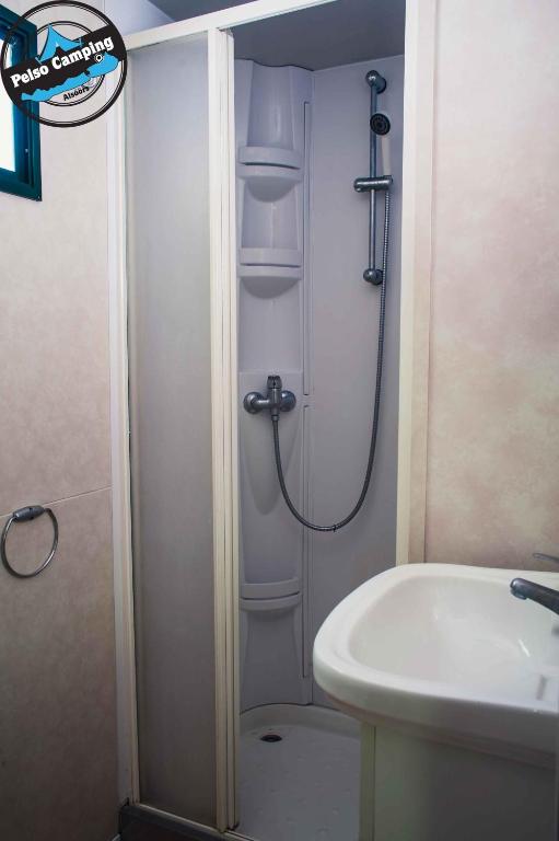 Kúpeľňa v ubytovaní Pelso Camping