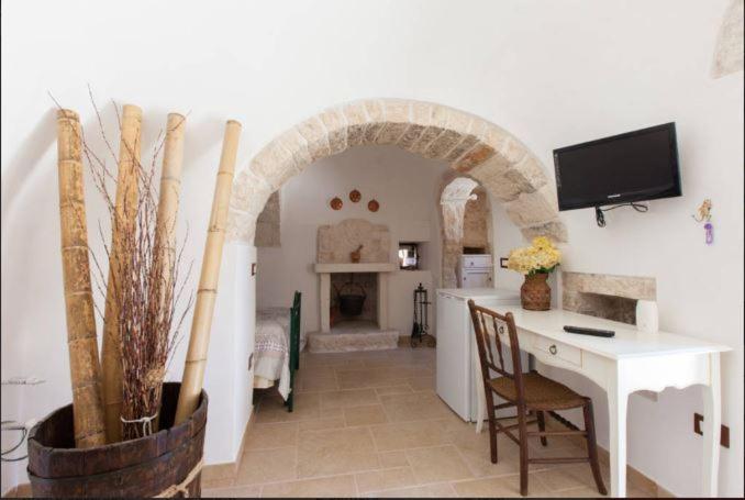 A kitchen or kitchenette at Trullo Abbracciavento