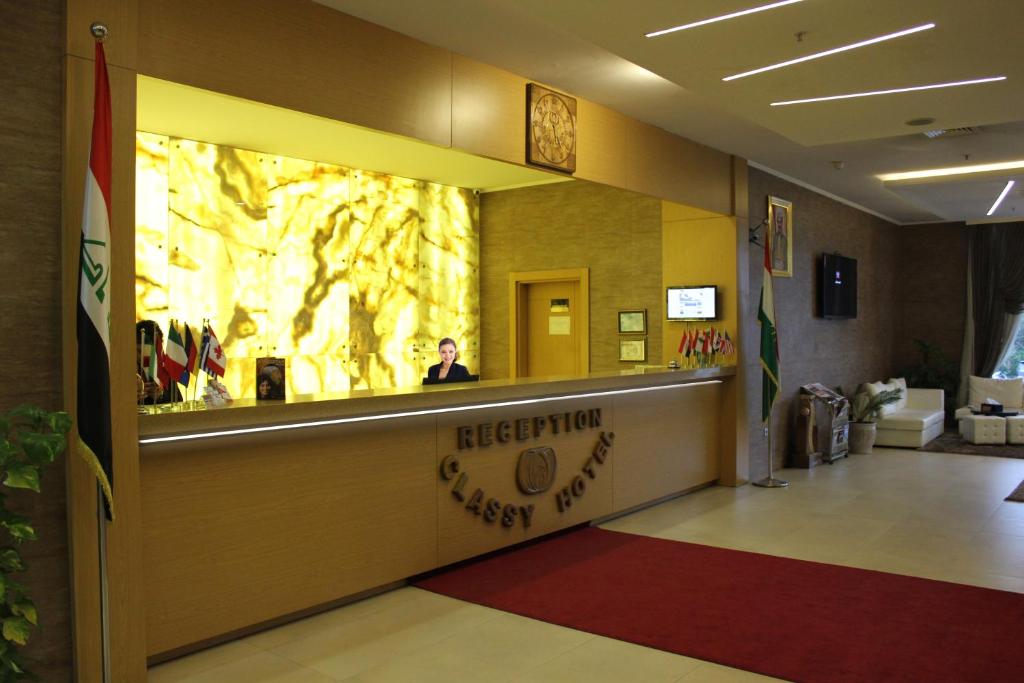 Vstupní hala nebo recepce v ubytování Classy Hotel Erbil