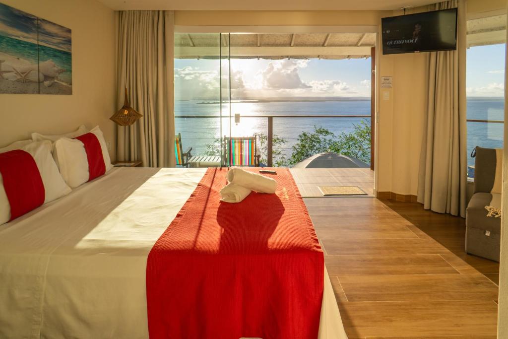 Кровать или кровати в номере Canto das Águas