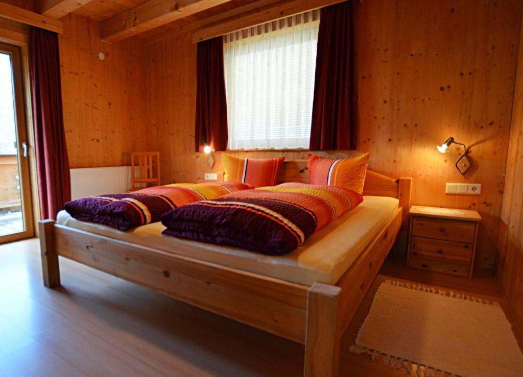 Posteľ alebo postele v izbe v ubytovaní Ferienhaus Oetztal