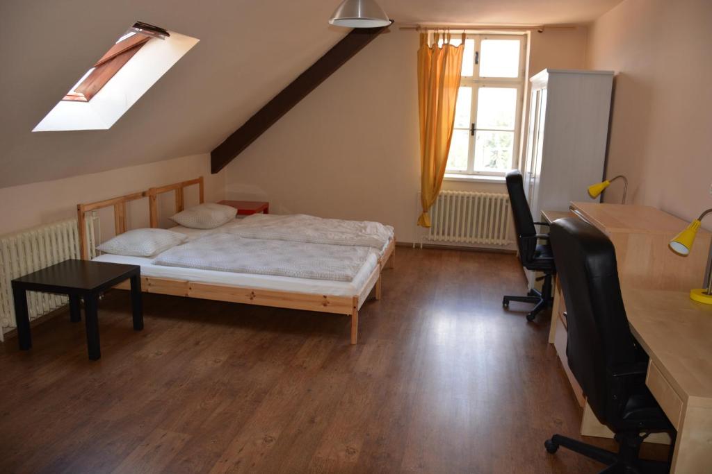 Postel nebo postele na pokoji v ubytování Apartments 163/I