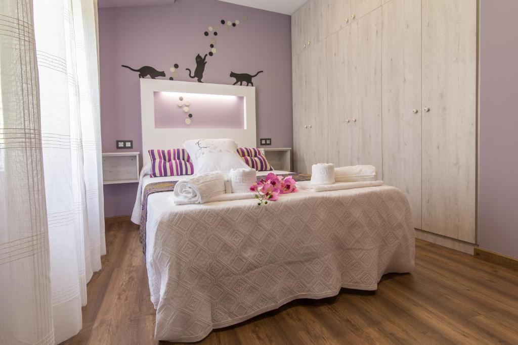 Cama o camas de una habitación en Casa Carla