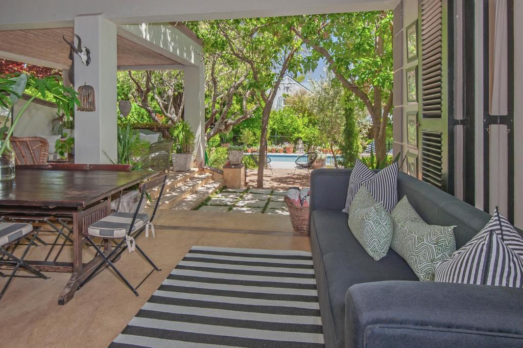 Χώρος καθιστικού στο Franschhoek villa