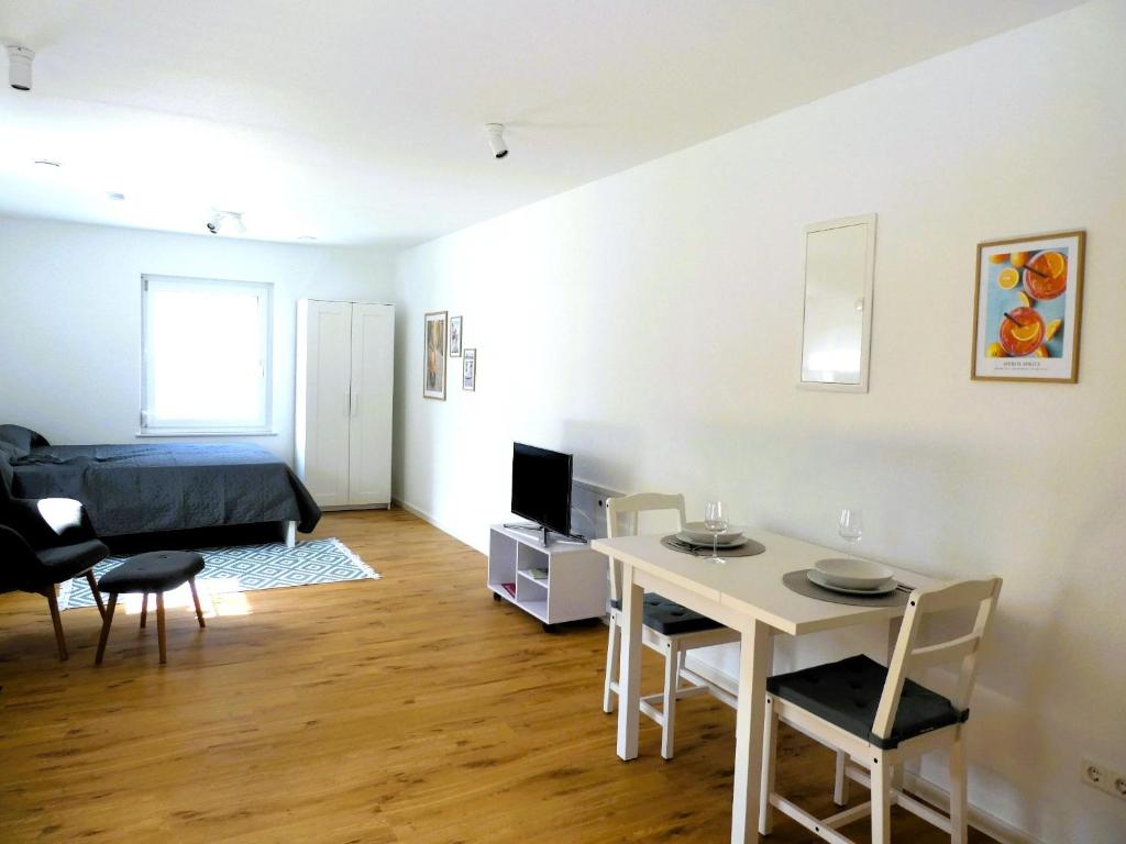 TV a/nebo společenská místnost v ubytování Appartment am Fuchseck