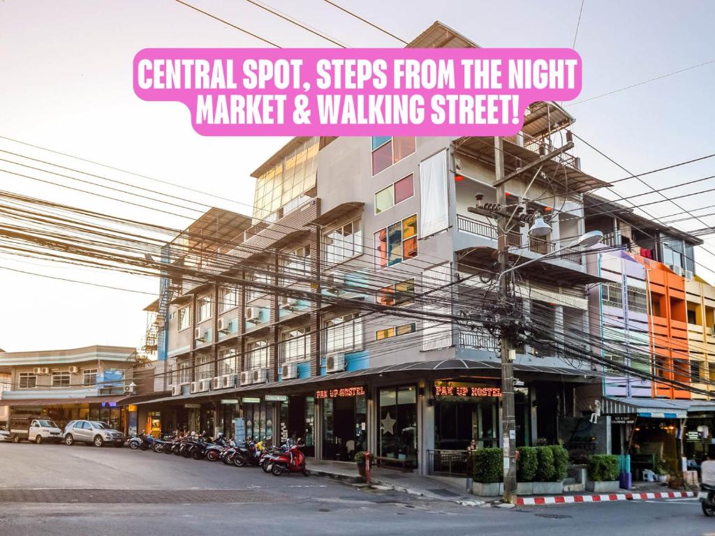 central spot steps from the night market and walking street at Pak-Up Hostel in Krabi town