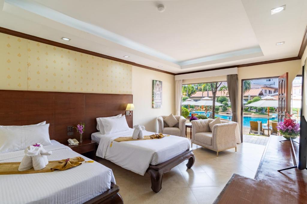 Thai Garden Resort - Deluxe Pool Access Room Twin Bed