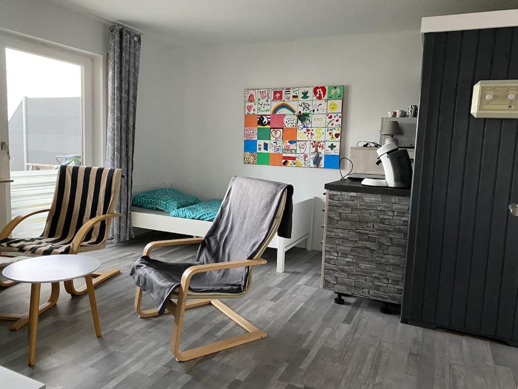 Χώρος καθιστικού στο Gästezimmer Baan Secco Uhingen