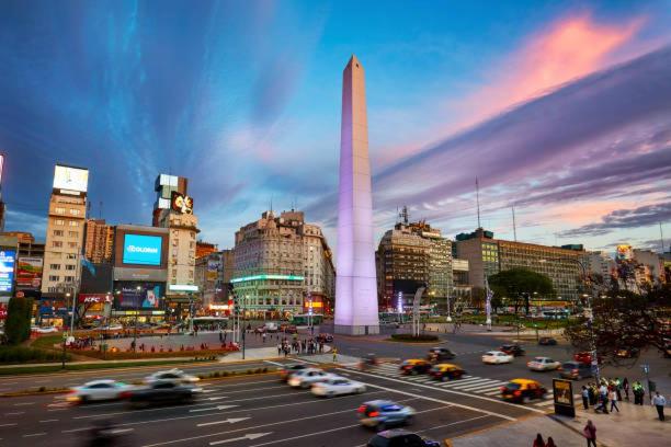 a view of a city with a large obelisk at Tango BA 2 in Buenos Aires