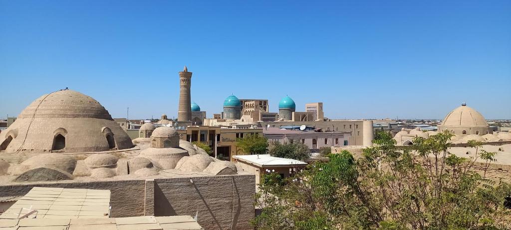 a view of a city with domes and mosques at Jumadaler Дворец эмира в старом городе in Bukhara