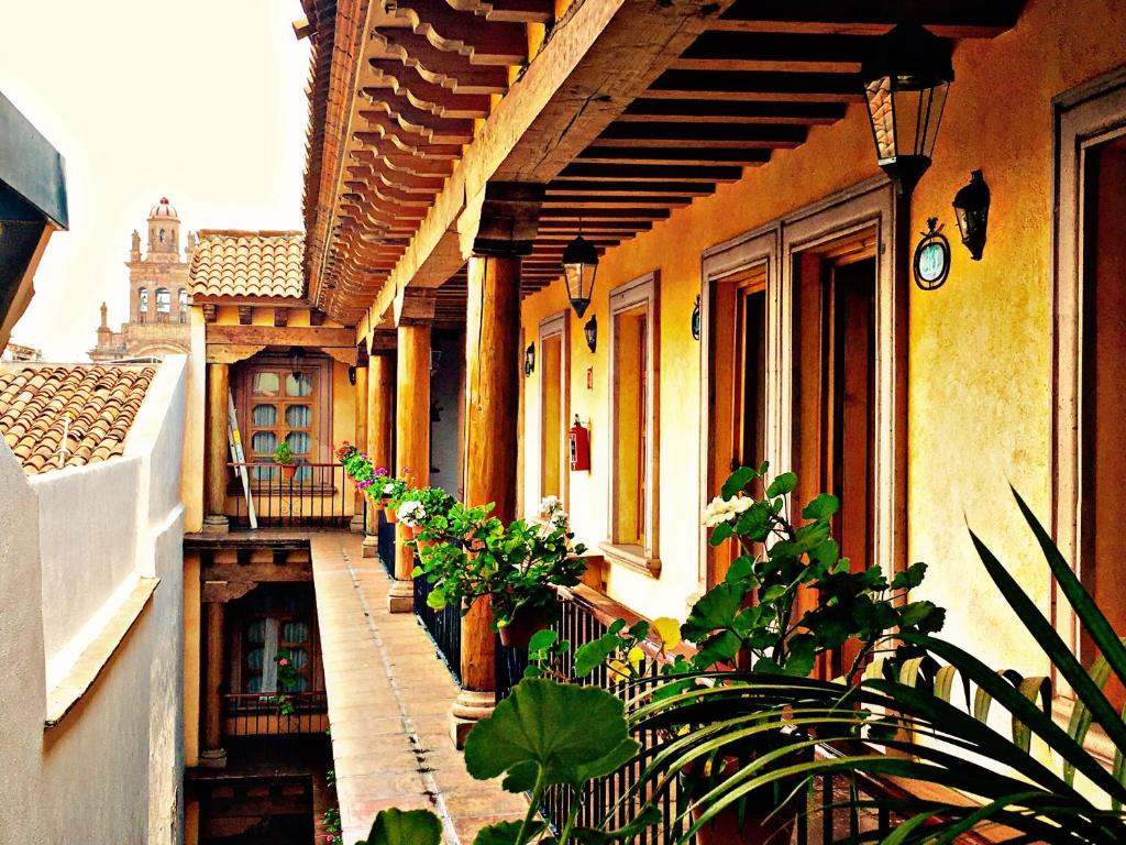 Balkón nebo terasa v ubytování Hotel Refugio del Angel