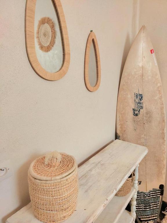 Moroccan Boho Surf House - Standard Double Room With Shared Bathroom