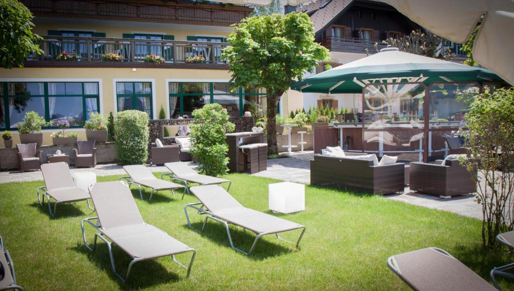 Vonkajšia záhrada v ubytovaní Landhotel Schützenhof