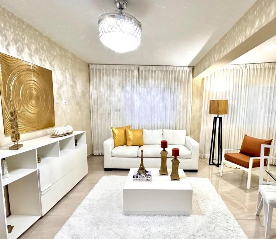 Posezení v ubytování family apt centric near historic center boardwalk