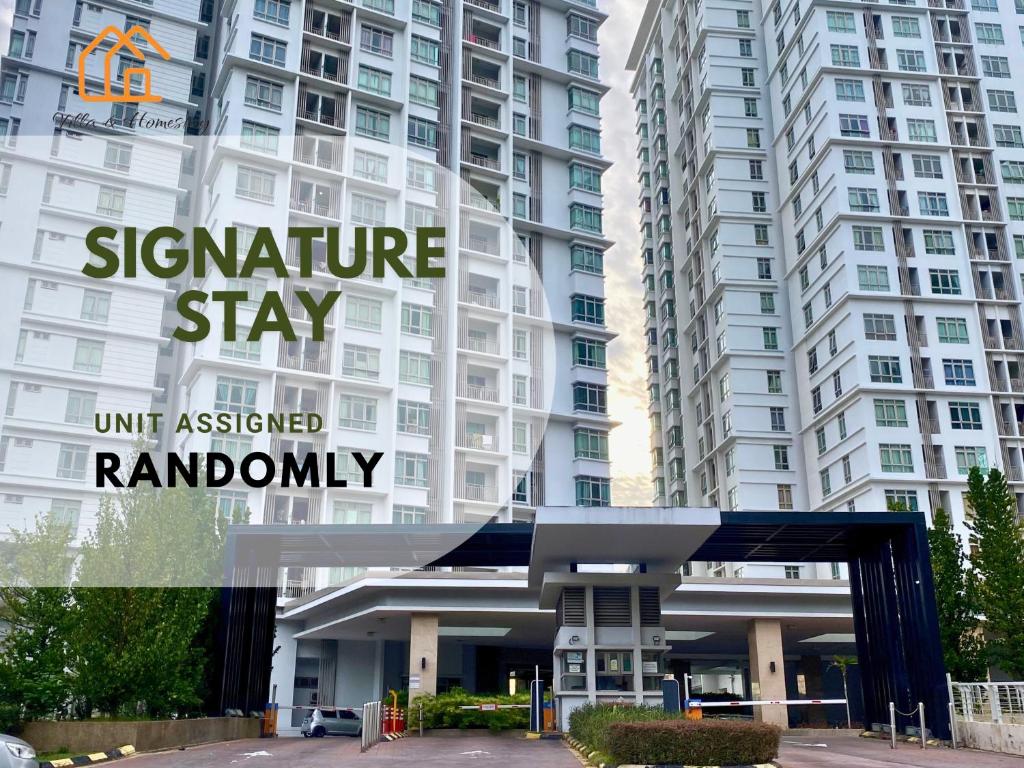 a large white building with a sign that says signature stay at ImpianKU at Shaftsbury Suite Cyberjaya - Studio in Cyberjaya