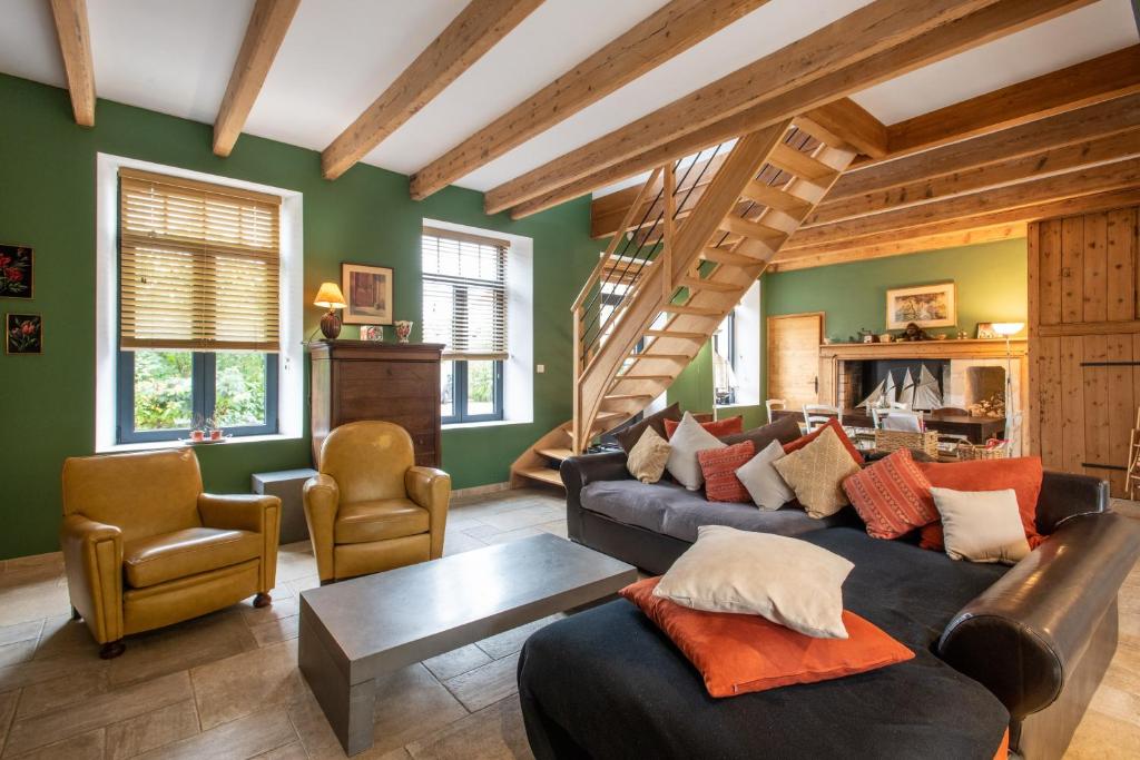 Χώρος καθιστικού στο La Maison de Jeanne - 500m de la Plage