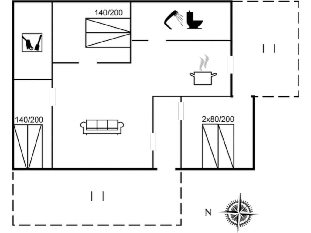 a schematic diagram of the experimental apparatus at Holiday Home Samuli - 400m from the sea by Interhome in Fanø