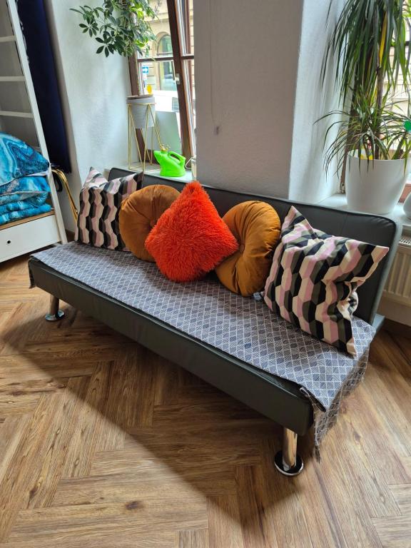 Posezení v ubytování Ferienwohnung Enjoy Gӧrlitz - Parkplatz
