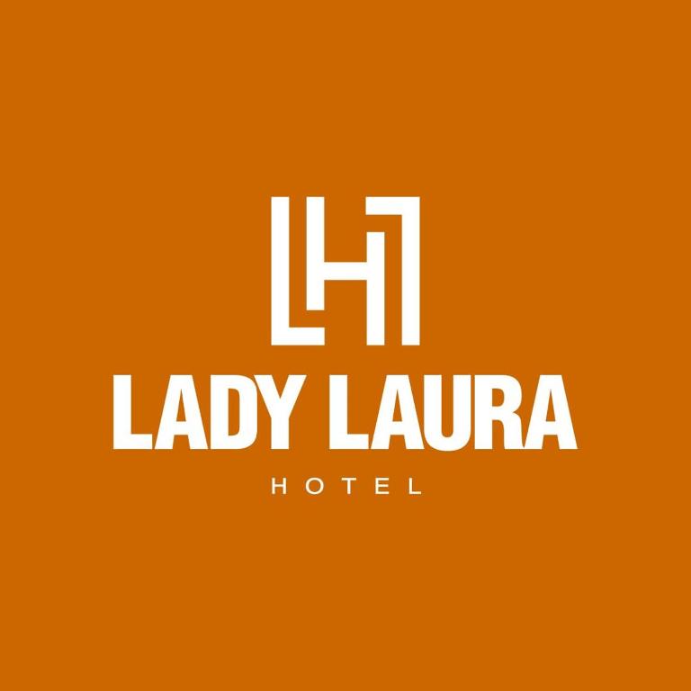 a logo for a hotel with the words lady laurenlla at Lady Laura Hotel in Taquarituba