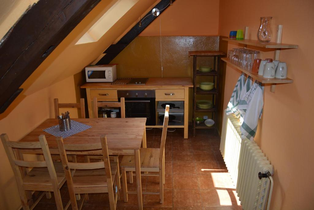 Kuchyň nebo kuchyňský kout v ubytování Apartments 163/I