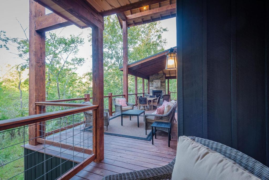 Balkón nebo terasa v ubytování Blackberry Jam