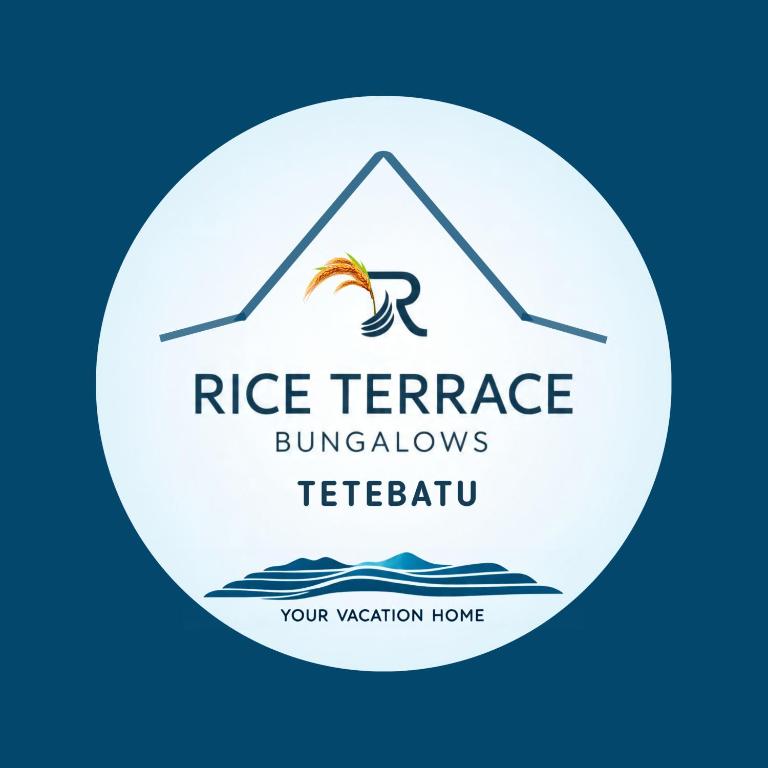 a logo for a ridge terrace bungahuils teloria logo at Rice Terrace Bungalows in Tetebatu