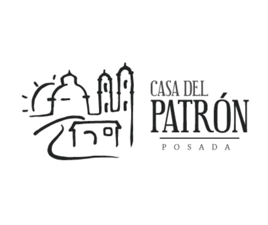a logo for casa del patron ricordo at Casa del Patrón Posada in Taxco de Alarcón