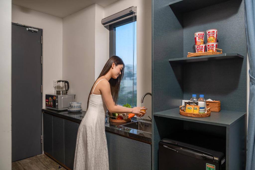 Nhà bếp/bếp nhỏ tại Lantana House Boutique Da Nang