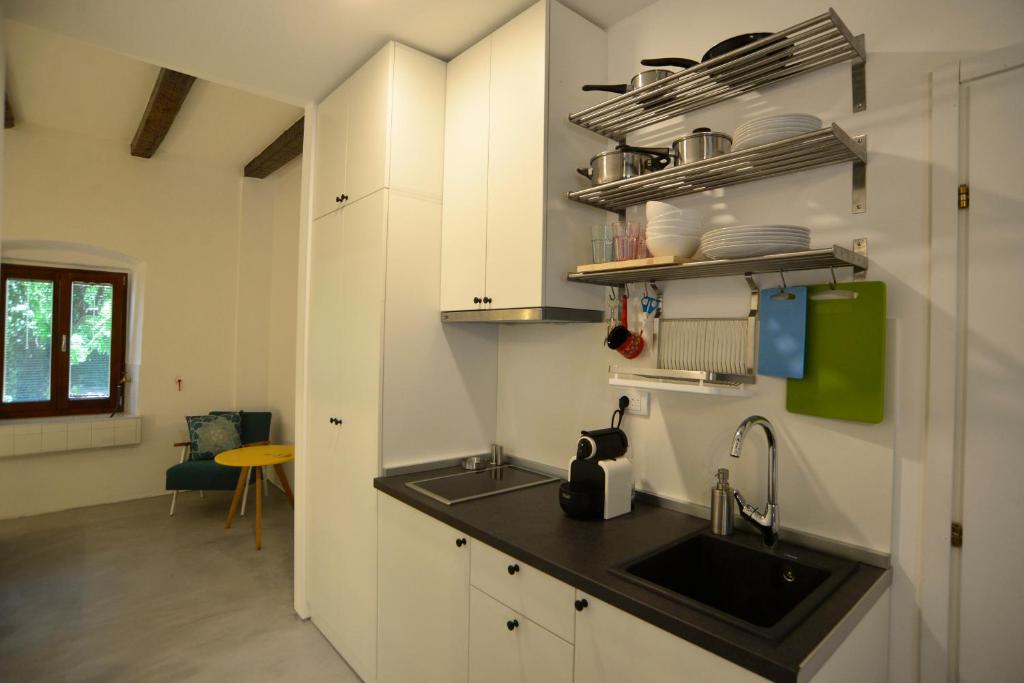 Kuchyň nebo kuchyňský kout v ubytování House 561