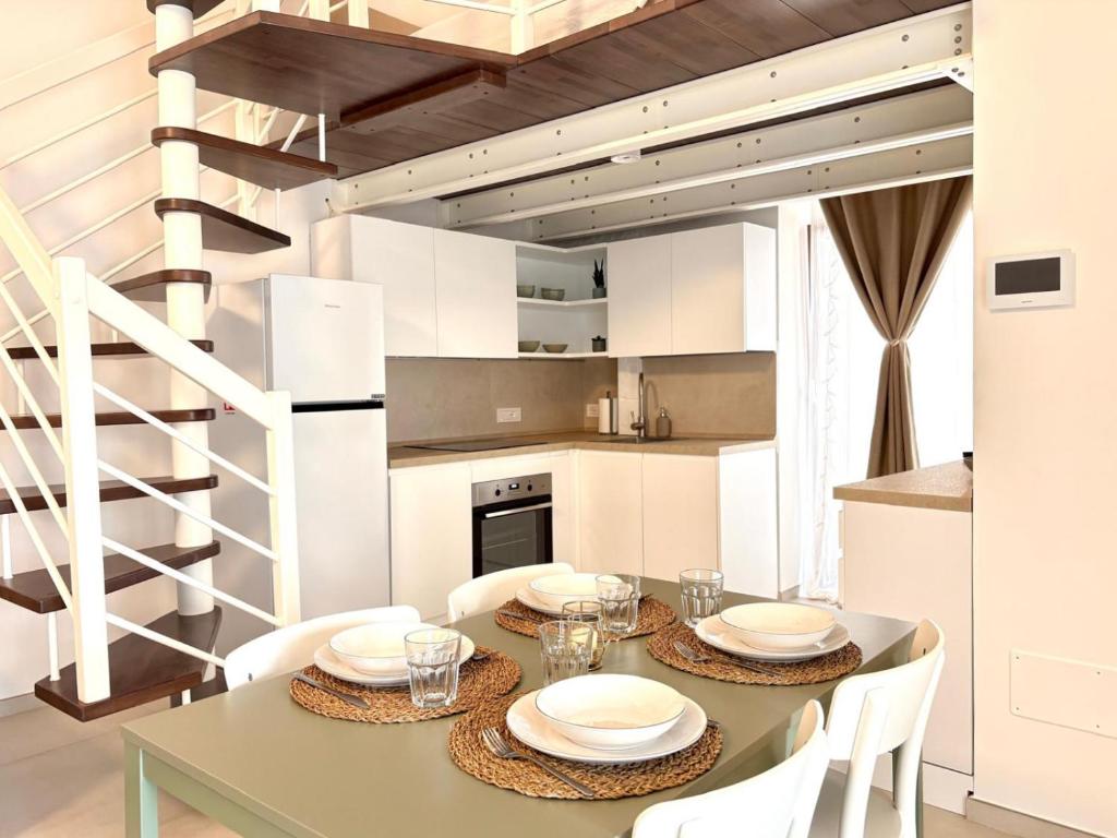 Kuchyň nebo kuchyňský kout v ubytování Petra alba