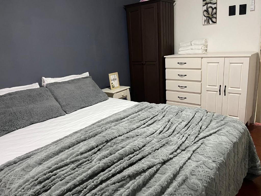 a bedroom with a large bed and a dresser at Buenos Ayres de Curuzú - A 5 cuadras del Centro de la Ciudad in Curuzú Cuatiá