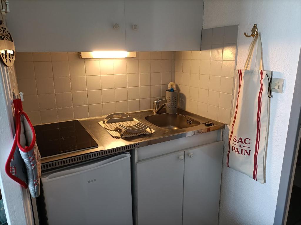 Dapur atau dapur kecil di Studio skis