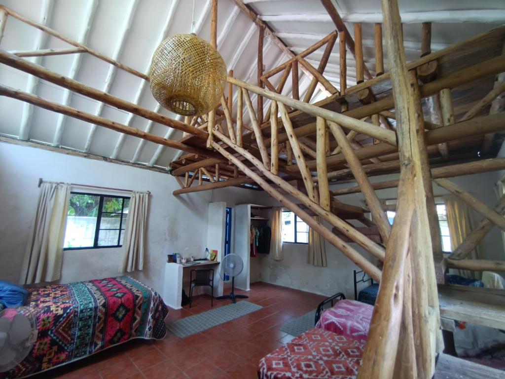 Ένα ή περισσότερα κρεβάτια σε δωμάτιο στο Rancho del Tiburon