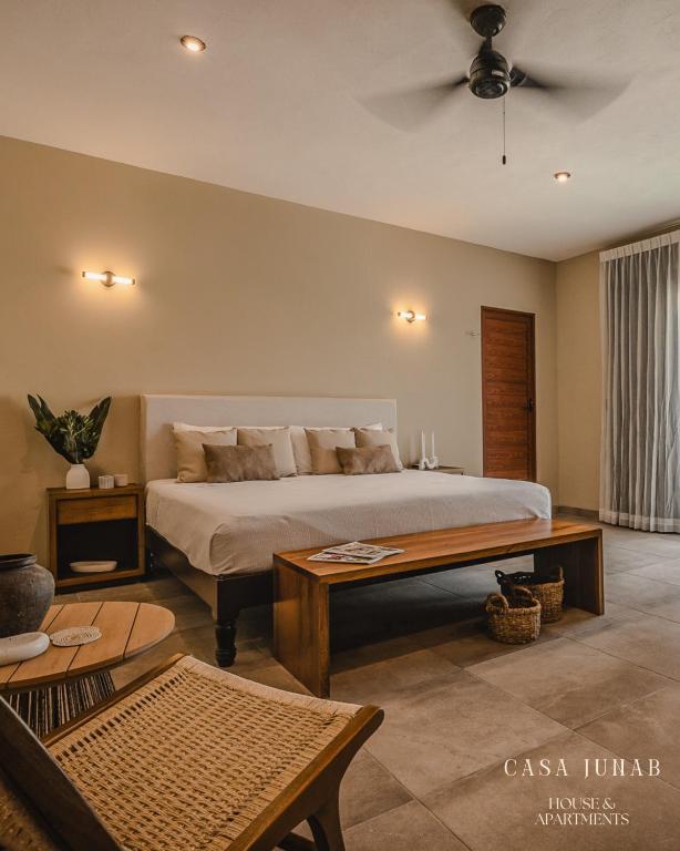 Krevet ili kreveti u jedinici u okviru objekta Casa Junab - Apartments