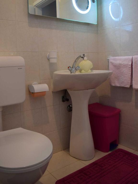 Koupelna v ubytování Guesthouse Marko