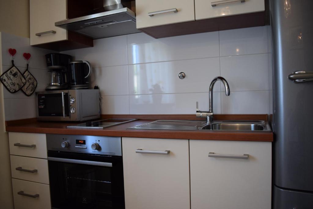 Kuchyň nebo kuchyňský kout v ubytování Guesthouse Marko