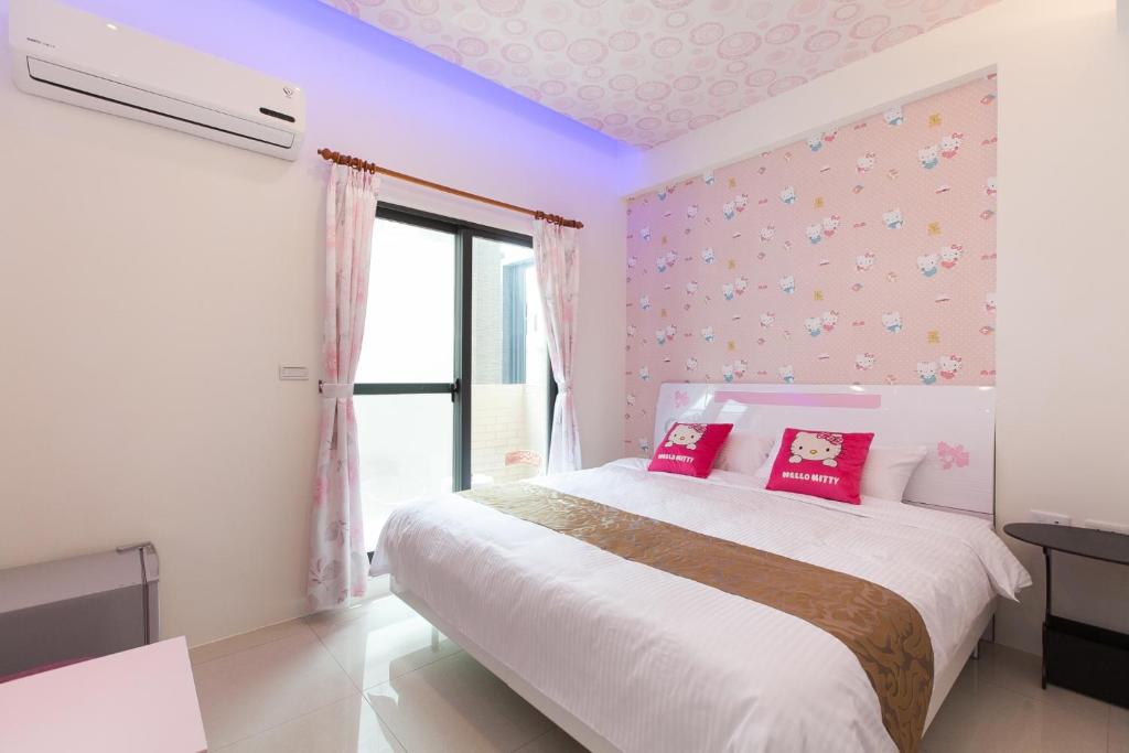 Postel nebo postele na pokoji v ubytování Candy House