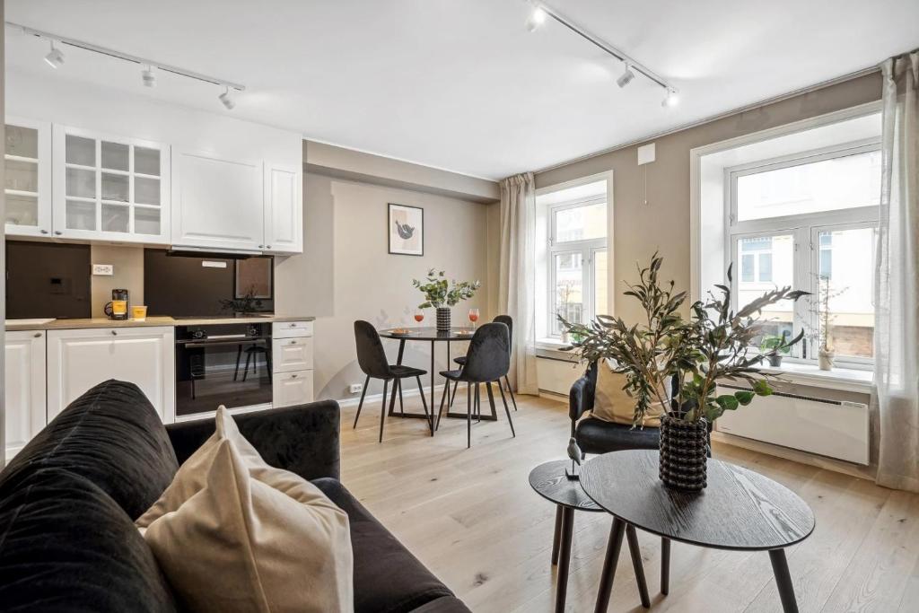 Η κουζίνα ή μικρή κουζίνα στο Beautiful city center apartment