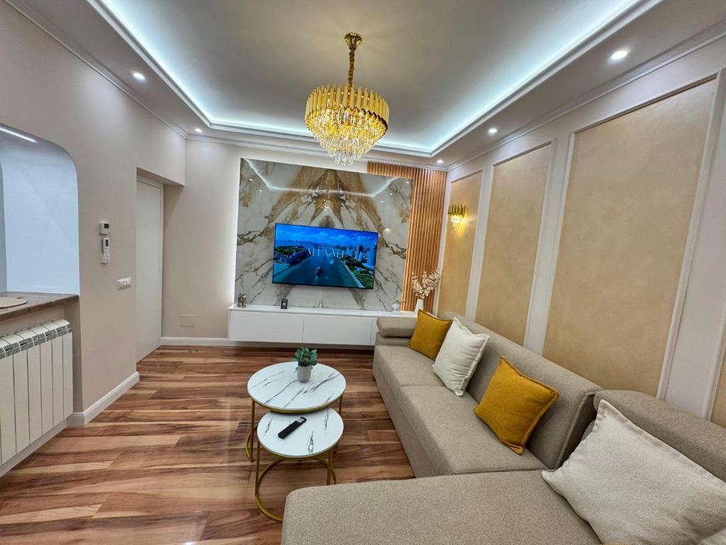 Χώρος καθιστικού στο EMAR Luxury Apartment