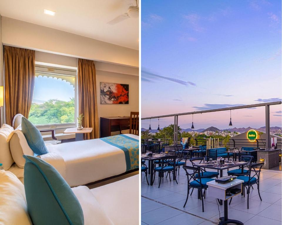 Χώρος καθιστικού στο Hotel Horizon - Near Fateh Sagar Lake Udaipur