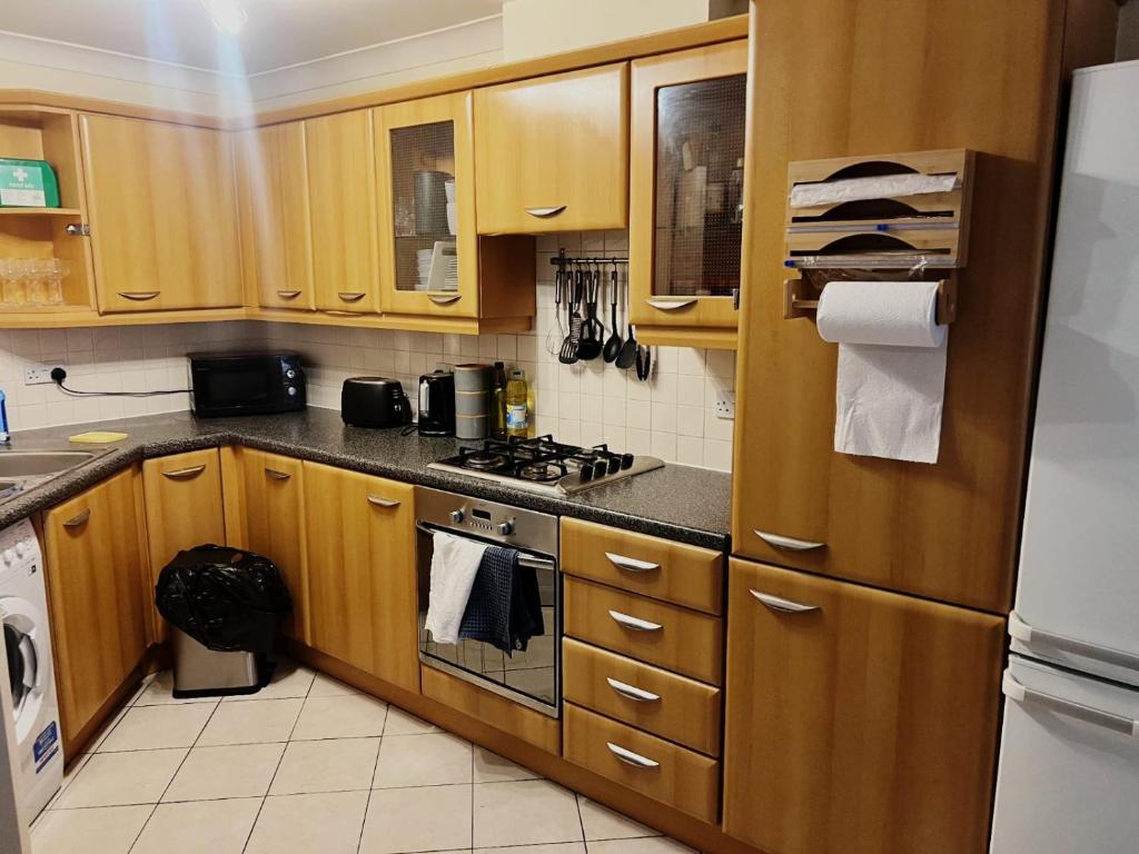 Køkken eller tekøkken på Apartment with Free Parking