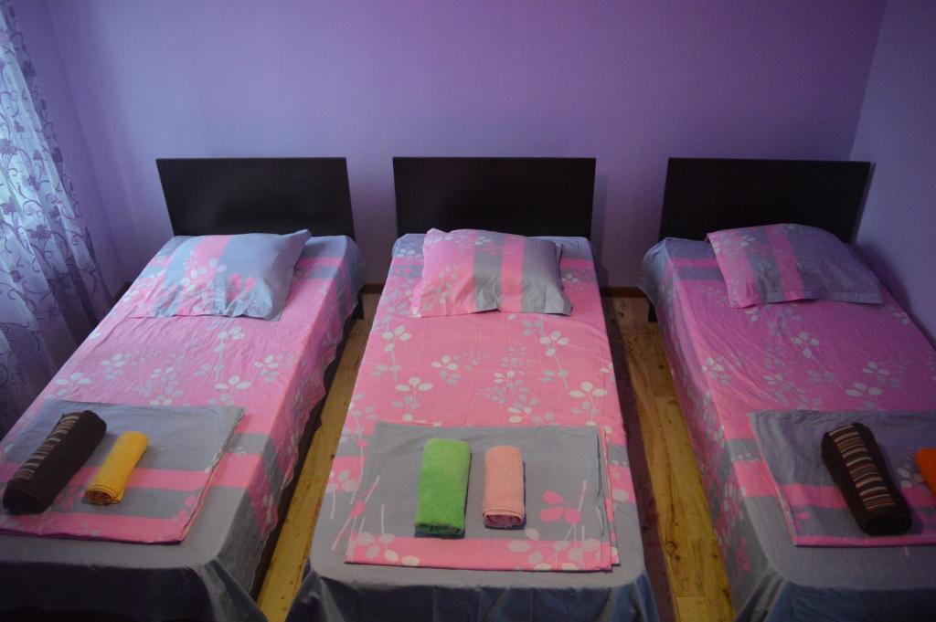 Postel nebo postele na pokoji v ubytování Shalva Apartment