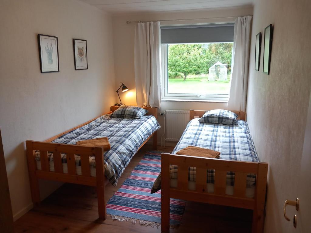 Postel nebo postele na pokoji v ubytování Centrally located holiday home in Stöllet