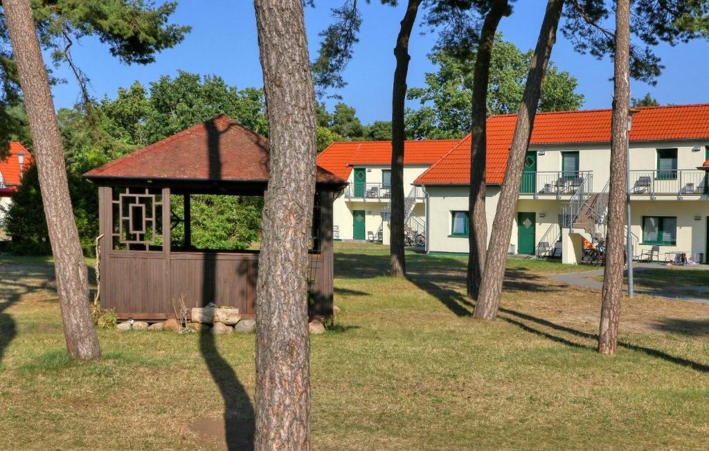 a gazebo in the middle of a forest of trees at Gorgeous Apartment In Altenkirchen With Wifi in Altenkirchen