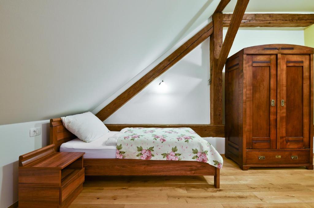 Postel nebo postele na pokoji v ubytování Guesthouse Bistra