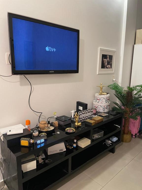 Un televizor și/sau centru de divertisment la Loft da Camy