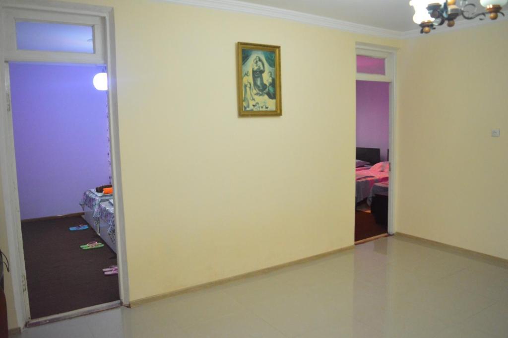 Postel nebo postele na pokoji v ubytování Shalva Apartment