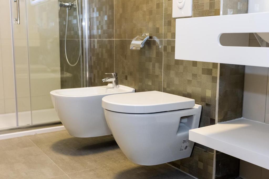 Koupelna v ubytování Hotel Petrčane