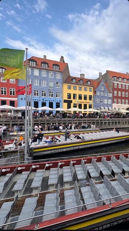 a view from the roof of a baseball stadium at Cozy apartment in central Copenhagen in Herlev